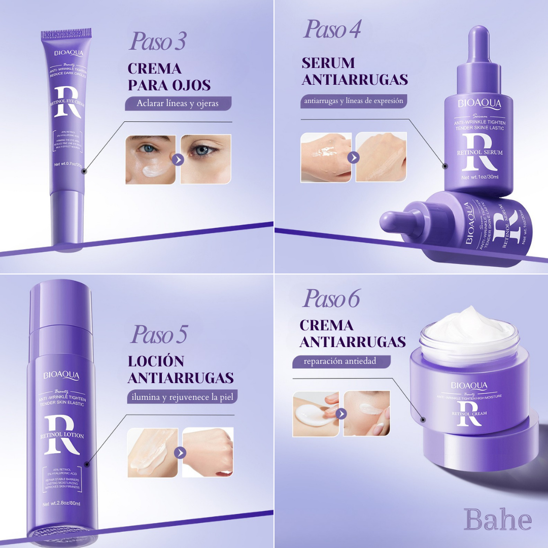 KIT RETINOL BIOAQUA CAJA DE LUJO Bahe Store