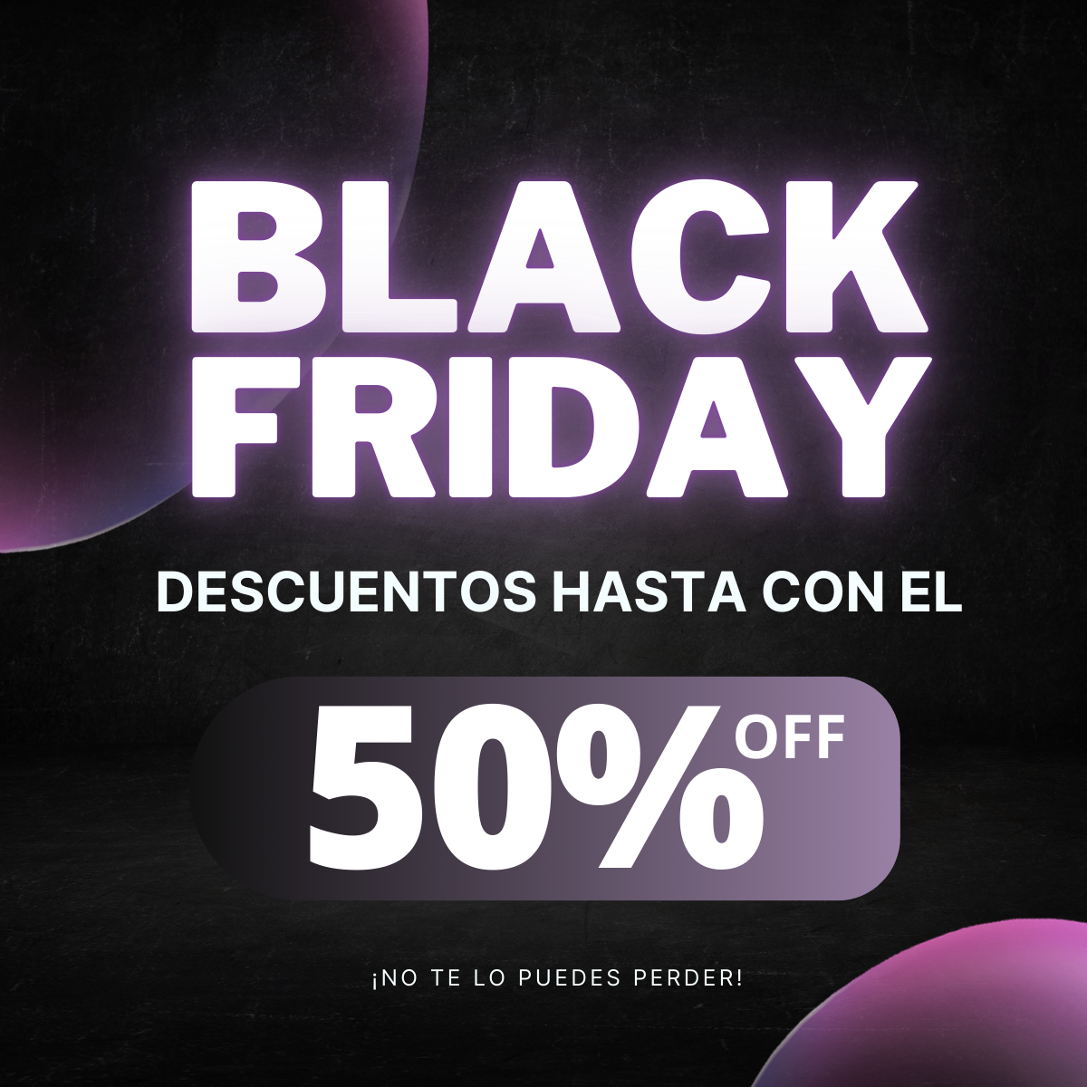 Black Friday 50%