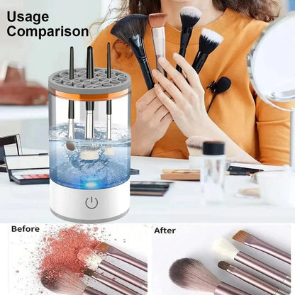 Limpiador eléctrico de brochas de maquillaje 3 en 1 - Limpieza y Secado en Minutos Bahe Store