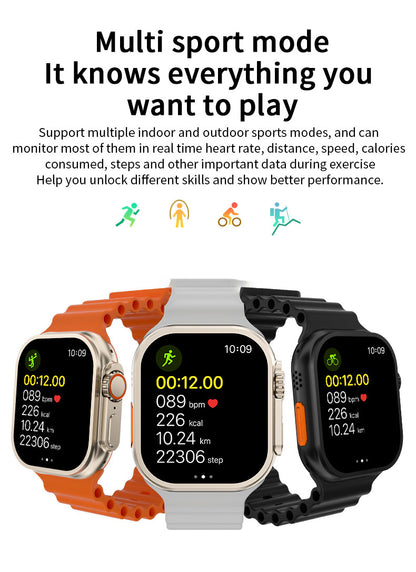 Combo Smartwatch Serie 9 Big 2.3 + Audifonos