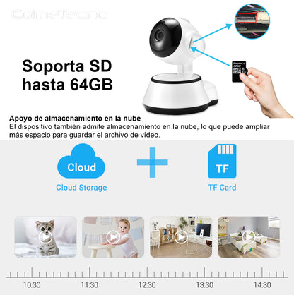 Cámara De Seguridad IP V380 Pro HD con Detección de Movimiento y Audio