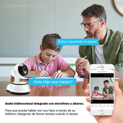 Cámara De Seguridad IP V380 Pro HD con Detección de Movimiento y Audio