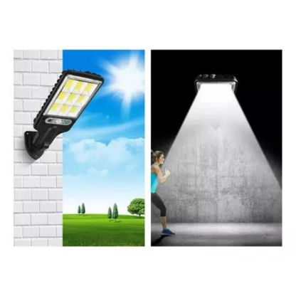 Lámpara Solar Exterior LED 30W con Sensor de Movimiento – IP65