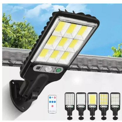 Lámpara Solar Exterior LED 30W con Sensor de Movimiento – IP65