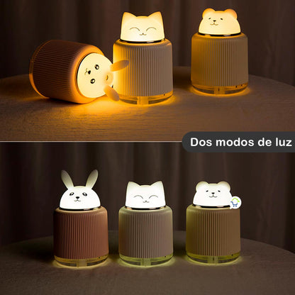 Mini Humidificador USB con Luz LED y Diseño de Animales