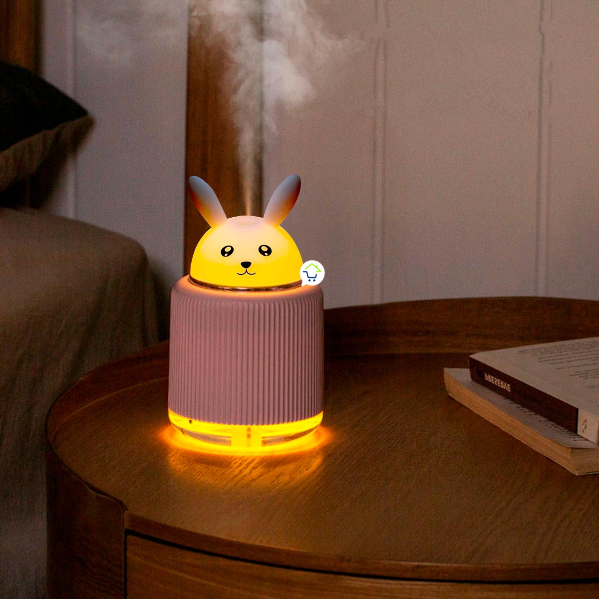 Mini Humidificador USB con Luz LED y Diseño de Animales