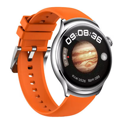 Smartwatch K500 con Pantalla AMOLED HD, Doble Pulso y Funciones Fitness