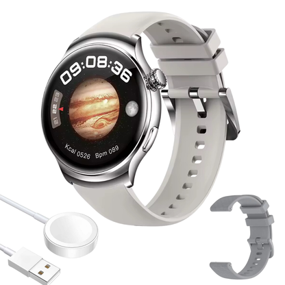 Smartwatch K500 con Pantalla AMOLED HD, Doble Pulso y Funciones Fitness